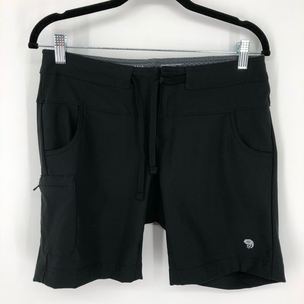 Mountain Hardwear Shorts Womens 6 Black Zipper Pocket 8 Inch Gorpcore Hiking